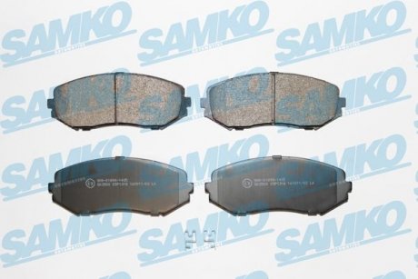 Тормозные колодки, дисковый тормоз (набор) SAMKO 5SP1318 (фото 1)