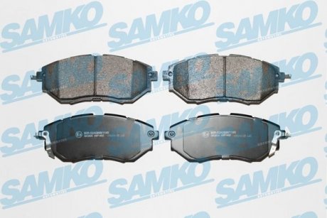 Тормозные колодки, дисковый тормоз (набор) SAMKO 5SP1402 (фото 1)