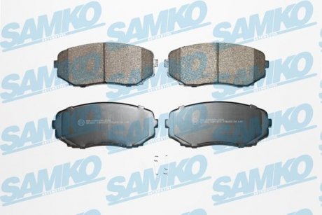 Тормозные колодки, дисковый тормоз (набор) SAMKO 5SP1573 (фото 1)