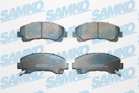 Тормозные колодки, дисковый тормоз (набор) SAMKO 5SP1630 (фото 1)