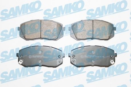 Тормозные колодки, дисковый тормоз (набор) SAMKO 5SP1689 (фото 1)