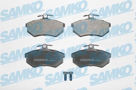 Тормозные колодки, дисковый тормоз (набор) SAMKO 5SP299 (фото 1)