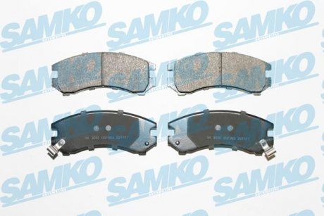 Тормозные колодки, дисковый тормоз (набор) SAMKO 5SP363 (фото 1)