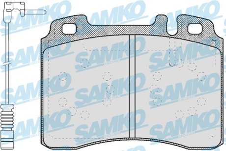 Тормозные колодки, дисковый тормоз (набор) SAMKO 5SP423A