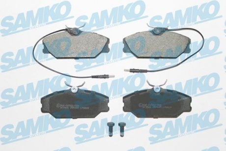 Тормозные колодки, дисковый тормоз (набор) SAMKO 5SP445