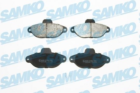 Тормозные колодки, дисковый тормоз (набор) SAMKO 5SP483