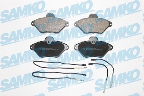 Тормозные колодки, дисковый тормоз (набор) SAMKO 5SP486