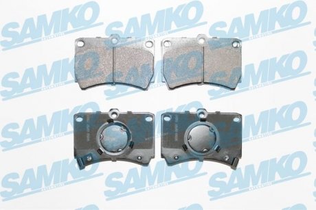 Тормозные колодки, дисковый тормоз (набор) SAMKO 5SP587 (фото 1)