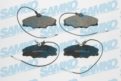 Фото гальмівні колодки, дискове гальмо (набір) SAMKO 5SP619 Гальмівні колодки, дискове гальмо (набір) SAMKO 5SP619