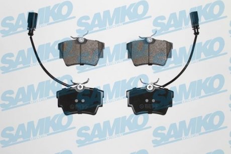 Колодки задні R15, 98-03 (тип LUCAS) із датчиком SAMKO 5SP786