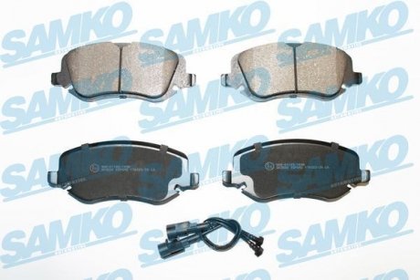 Тормозные колодки, дисковый тормоз (набор) SAMKO 5SP842 (фото 1)