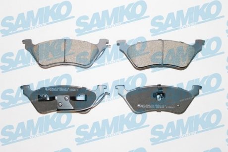 Тормозные колодки, дисковый тормоз (набор) SAMKO 5SP912 (фото 1)