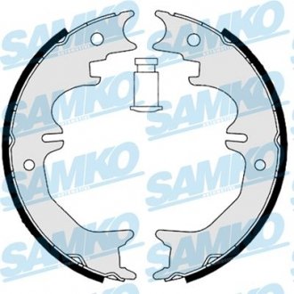 Тормозные колодки ручного тормоза SAMKO 88850