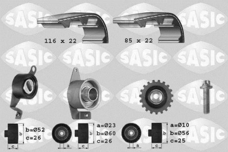 Ремінь ГРМ (набір) SASIC 1756011