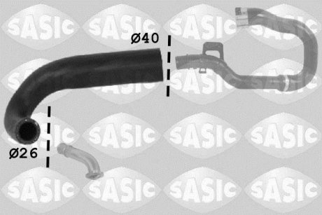 Патрубок интеркулера OPEL CORSA D 1,3CDTI (WYLOT) SASIC 3336124