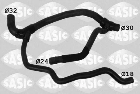 Патрубок радіатора нижний RENAULT Kangoo I SASIC 3404036