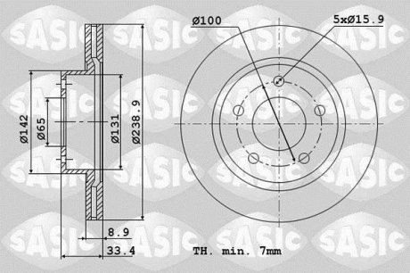 Audi A3 (97-2003) TT (99-2005) Skoda Octavia (97-2011) VW Bora Golf IV V SASIC 6106181