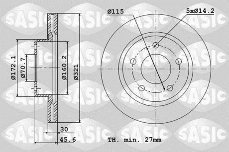 Opel Astra J, Cascada SASIC 6106345