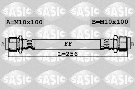 Шланг гальмівний SASIC 6600020