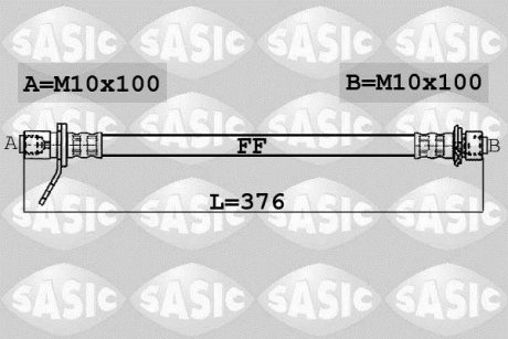 Шланг гальмівний SASIC 6606053
