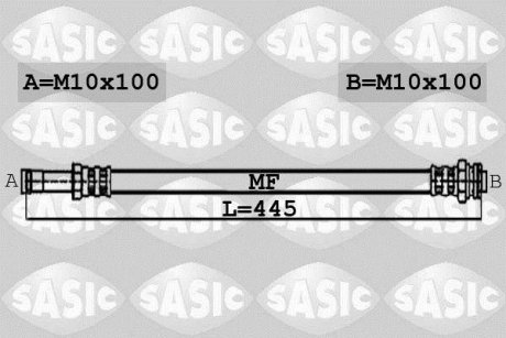 Шланг гальмівний SASIC 6606067