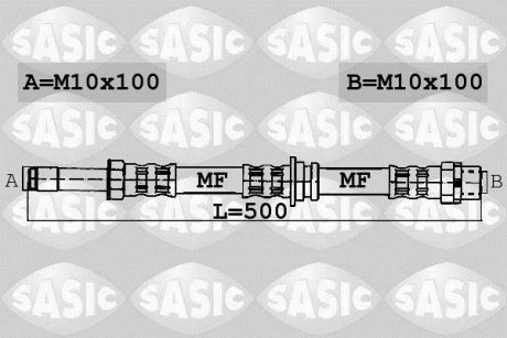 Шланг тормозной SASIC 6606068