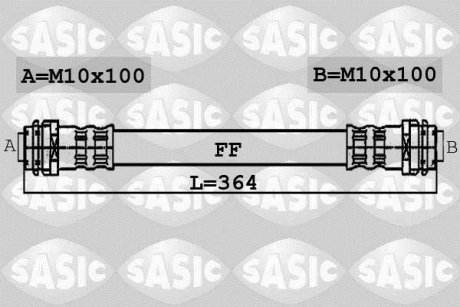 Шланг гальмівний SASIC 6606072