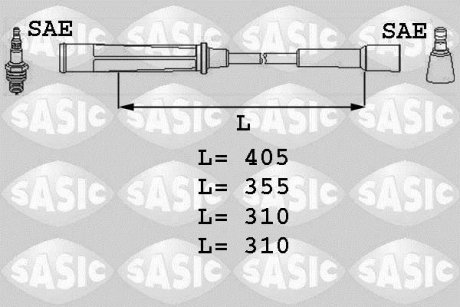 Дроти запалення, набір SASIC 9284003