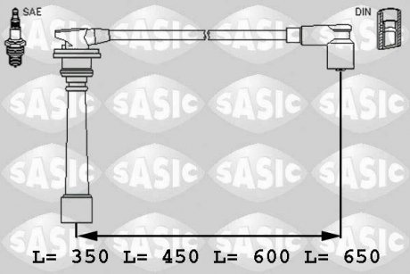 Дроти запалення, набір SASIC 9286015