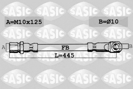 Шланг гальмівний SASIC SBH6351