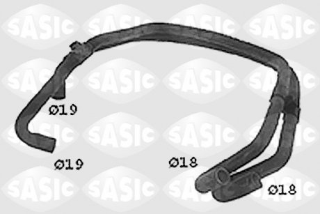 Патрубок системы охлаждения SASIC SWH4175