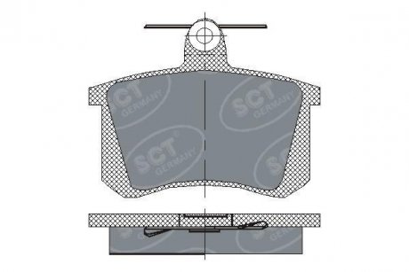 Brake Pad Set SCT - MANNOL SCT / Mannol SP145PR