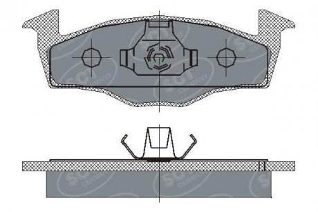 Brake Pad Set SCT - MANNOL SCT / Mannol SP227PR