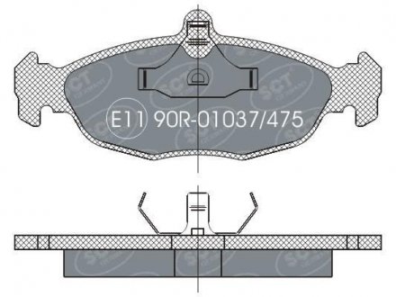 Brake Pad Set SCT - MANNOL SCT / Mannol SP252PR