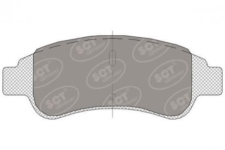 (заміна на 181388-402) Колодки гальмівні (передні) Citroen Berlingo 96-11/C2/C3/C4/Peugeot 00- SCT - MANNOL SCT / Mannol SP314PR