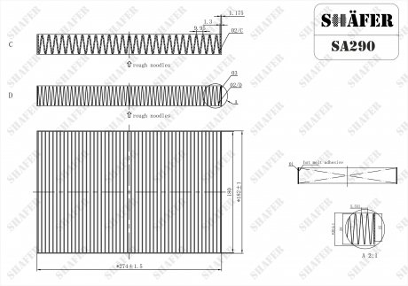 Фільтр салонний Nissan Maxima A33 (00-04) SHAFER SA290