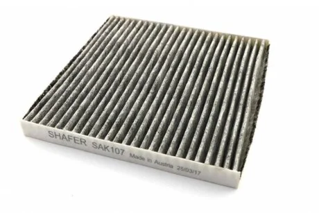 Фото фільтр салонний Volvo S40, V40, 95-04, вугільний SHAFER SAK107 Фільтр салонний Volvo S40, V40, 95-04, вугільний SHAFER SAK107