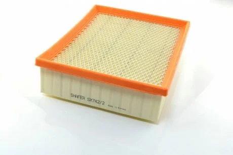 Фільтр повітряний Renault Clio II, Espace IV, Laguna II 1.6-3.5 (01-), (з металевою сіткою), (упаковка поліетиленовий пакет) SHAFER SX742/2NB