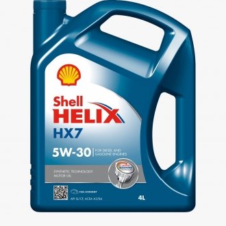 Л Helix HX7 5W-30 масло синтетичне SL/CF A3/B4 SHELL 550040004 (фото 1)