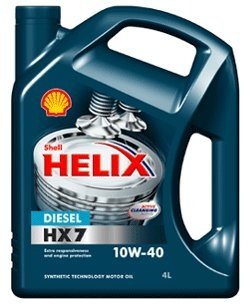 Л Helix HX7 Diesel 10W-40 масло напівсинт. API CF ACEA A3/B3, A3/B4 MB 229.3 VW505.00 Renault RN071 SHELL 550040425