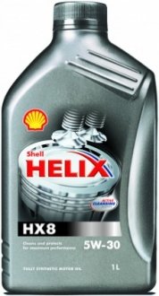 Л Helix HX8 Synthetic 5W-30 масло синт. API SN/CF ACEA A3/B3, A3/B4 MB 229.3 VW502.00/505.00 Renaul SHELL 550040535 (фото 1)