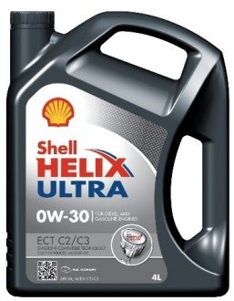 Л Helix Ultra 0W-30 ECT C2/C3 масло синт. ACEA C2/C3 API SN, VW504.00/507.00, MB 229.52/229.51/229. SHELL 550042353