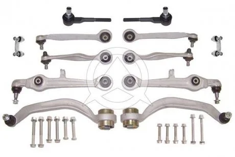 Комплект важелів+тяги стаб.+наконечн. AUDI A4 04- SIDEM 37871