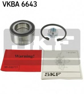 Набор колесных подшипников ступицы. SKF VKBA6643