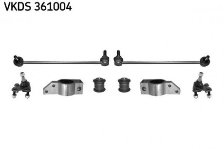 Р/к-кт передн.підвіски Audi A3,Caddy III,Golf V,Touran,Skoda Octavia II,Yeti 03- SKF VKDS 361004