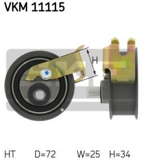 Натяжний ролик, ремінь ГРМ SKF VKM11115