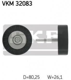 Паразитний / ведучий ролик, поліклиновий ремінь SKF VKM32083