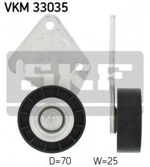 Паразитний / ведучий ролик, поліклиновий ремінь SKF VKM33035