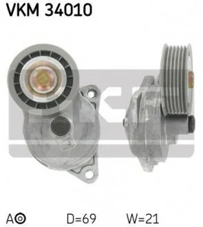 Натяжний ролик Cougar,Focus,Maverick,Mondeo,Tourneo,Transit Connect SKF VKM34010