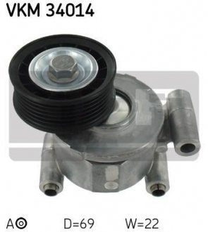 Натяжний ролик SKF VKM34014